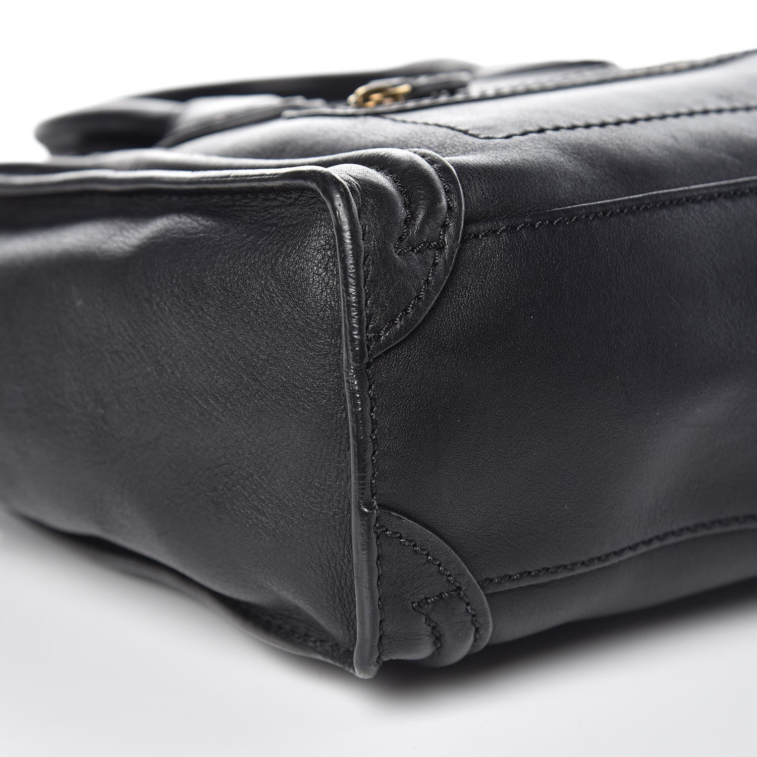 Celine Smooth Calfskin Nano Luggage Black 9 of 12
