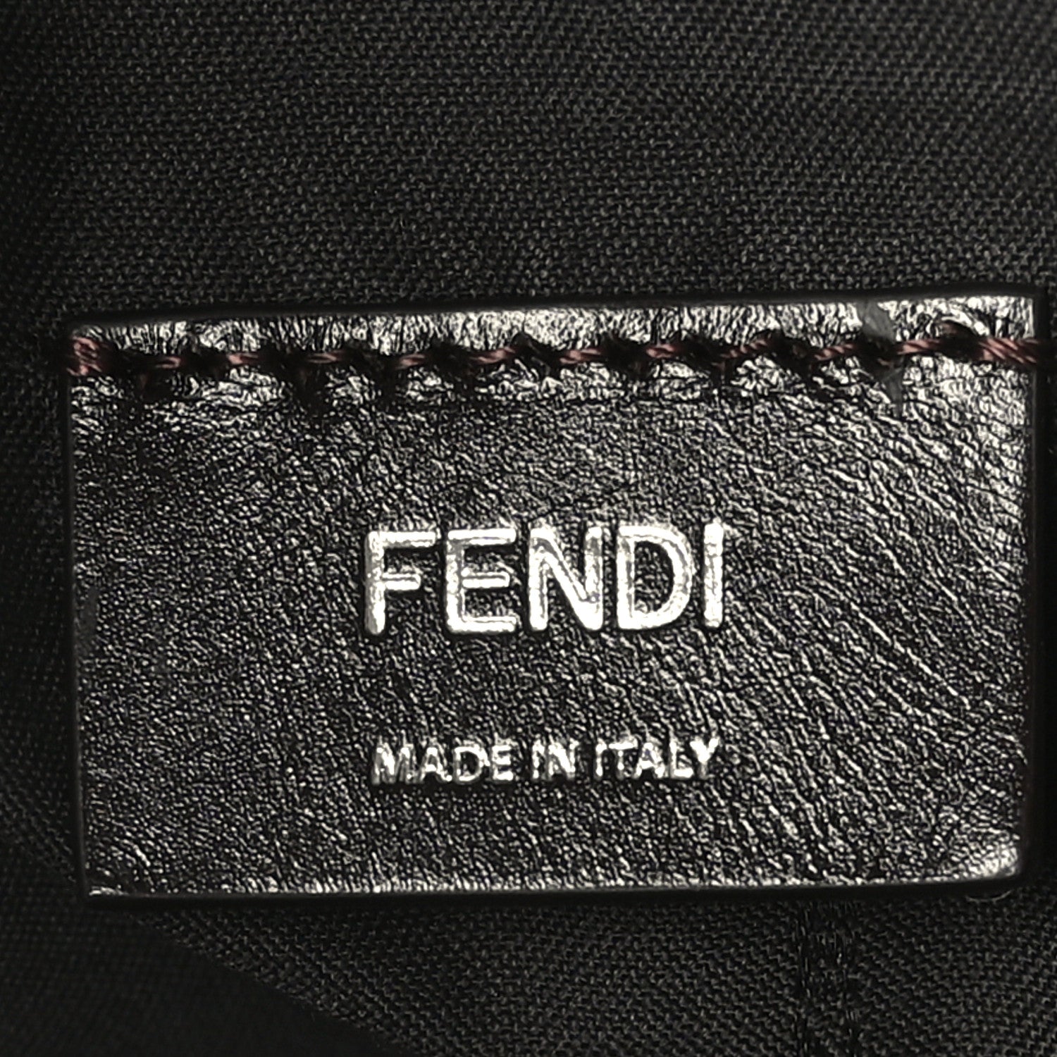 Fendi Glazed Fabric Vitello Cover FF 1974 Diagonal Bi-Color Vertical Tote Tobacco Moro Sand Black 6 of 9