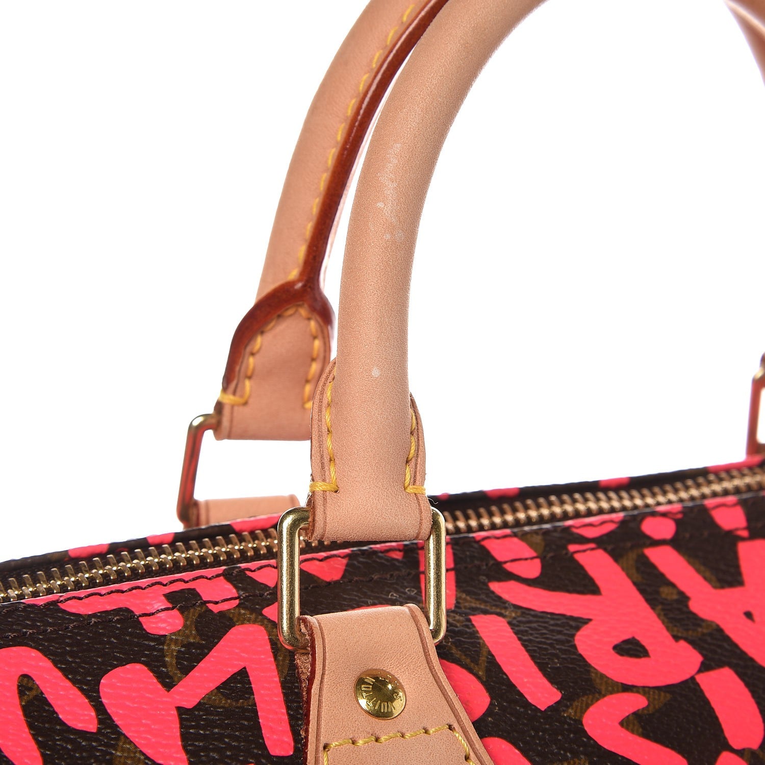 Louis Vuitton Monogram Graffiti Speedy 30 Fuchsia 8 of 10