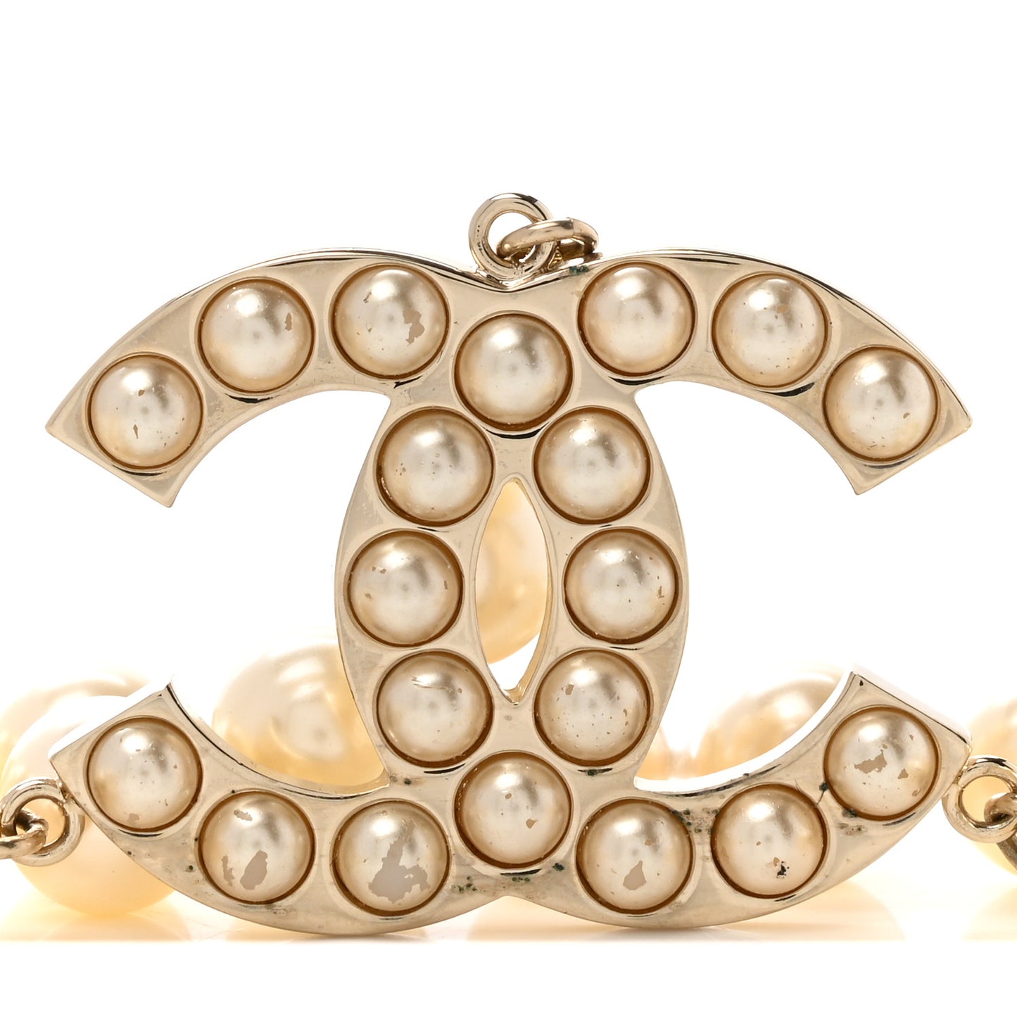Pearl CC Double Strand Belt Gold