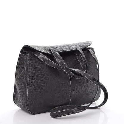 Hermes Taurillon Clemence Halzan 31 GM Black 4 of 10
