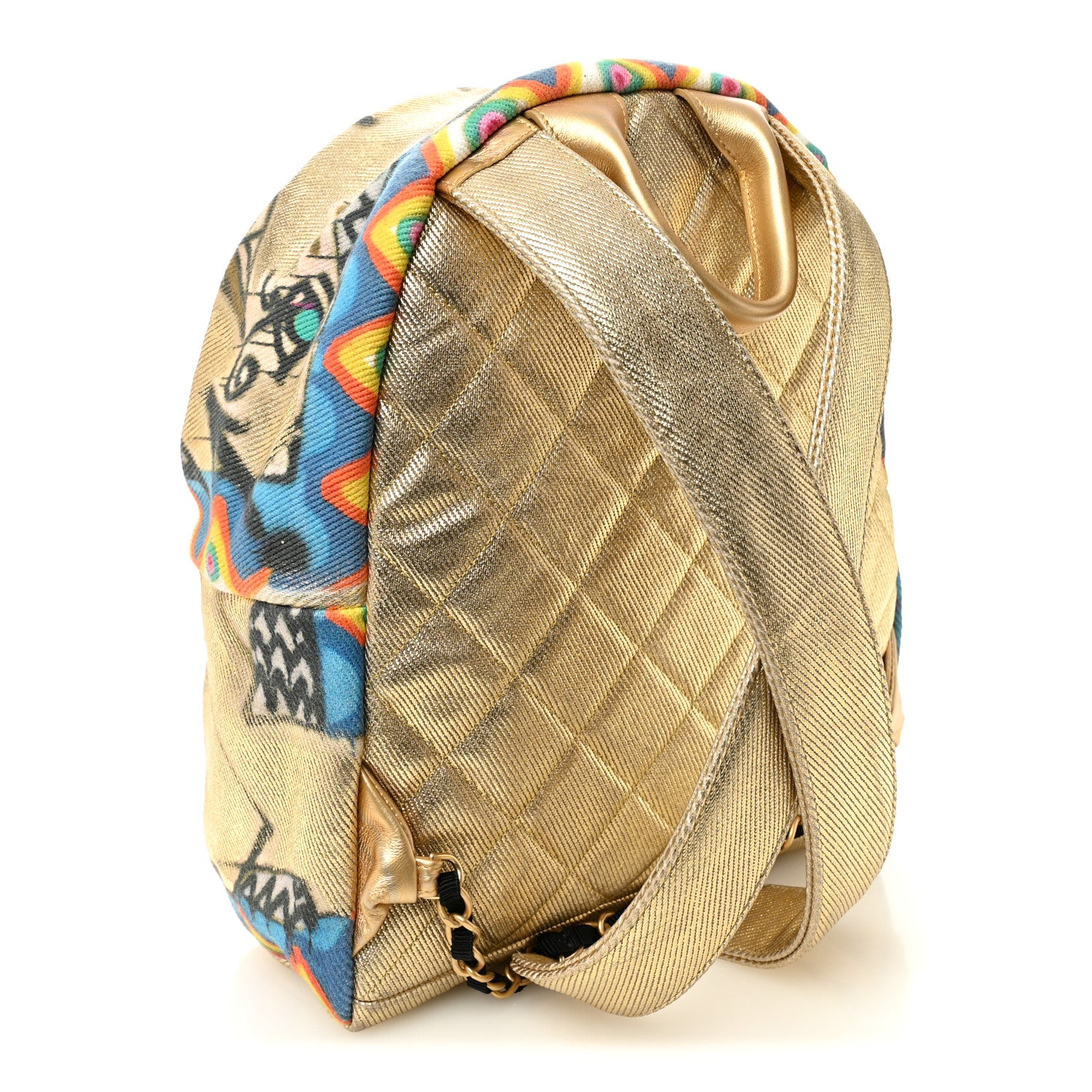 Chanel Graffiti Printed Canvas Street Spirit Backpack Multicolor 3 of 10