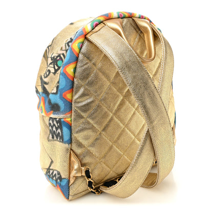 Chanel Graffiti Printed Canvas Street Spirit Backpack Multicolor 3 of 10