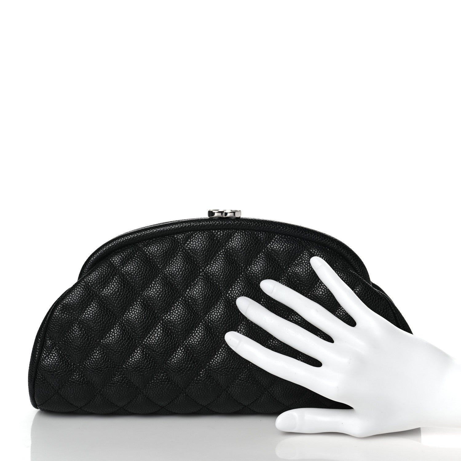 Chanel Caviar Quilted Timeless Clutch Black 2 of 9