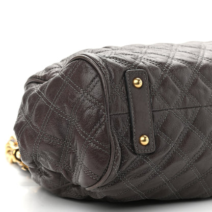 Marc Jacobs Calfskin Quilted Stam Brown 4 of 21