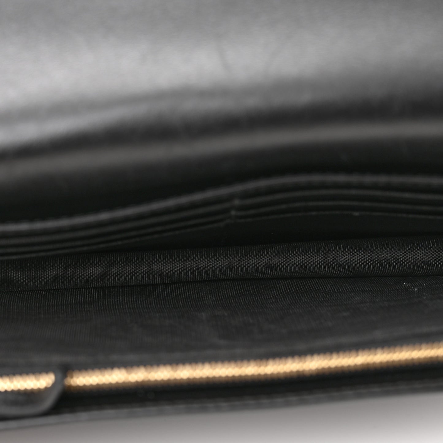 Calfskin GG Matelasse Chain Wallet Black