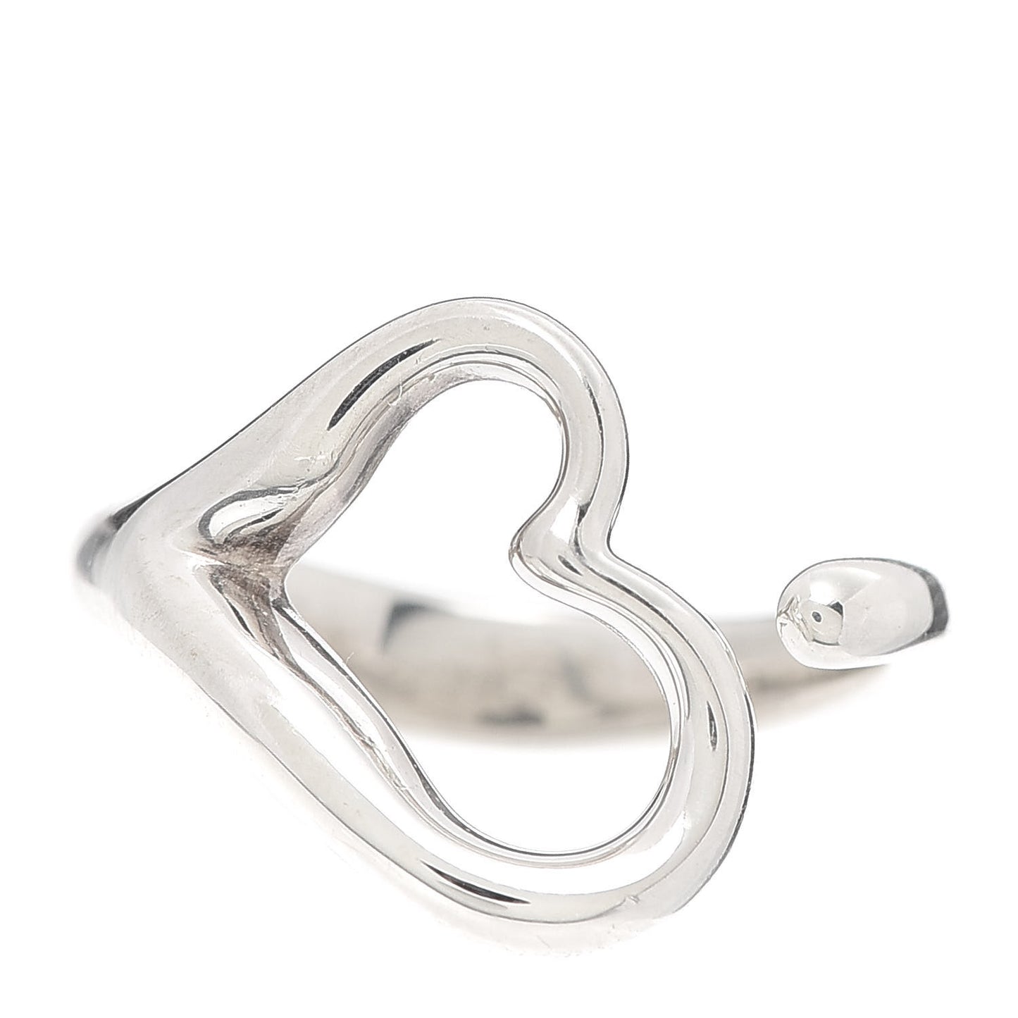 Sterling Silver Elsa Peretti Open Heart Ring 53 6.5