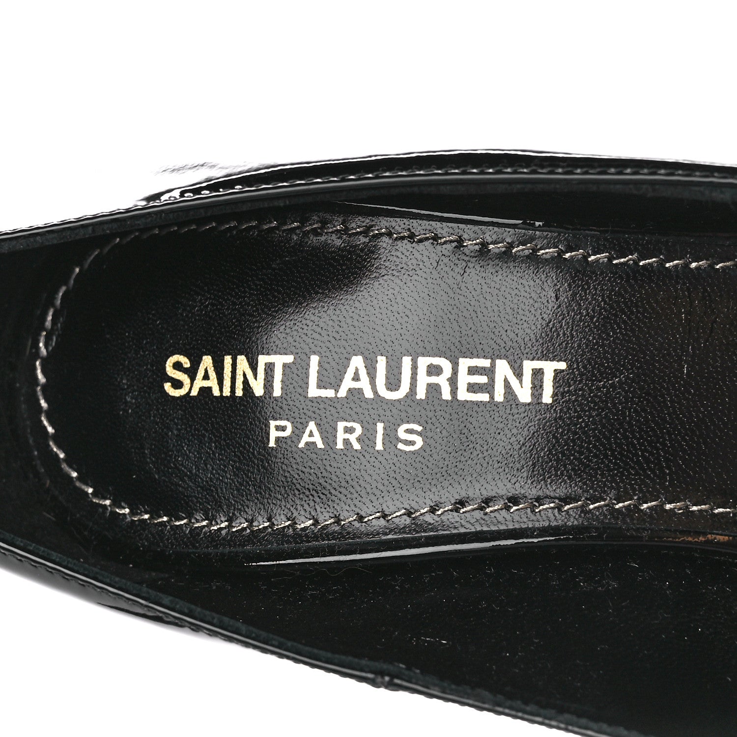 Saint Laurent Patent Calfskin Opyum 110 Pumps 35 Black 7 of 9