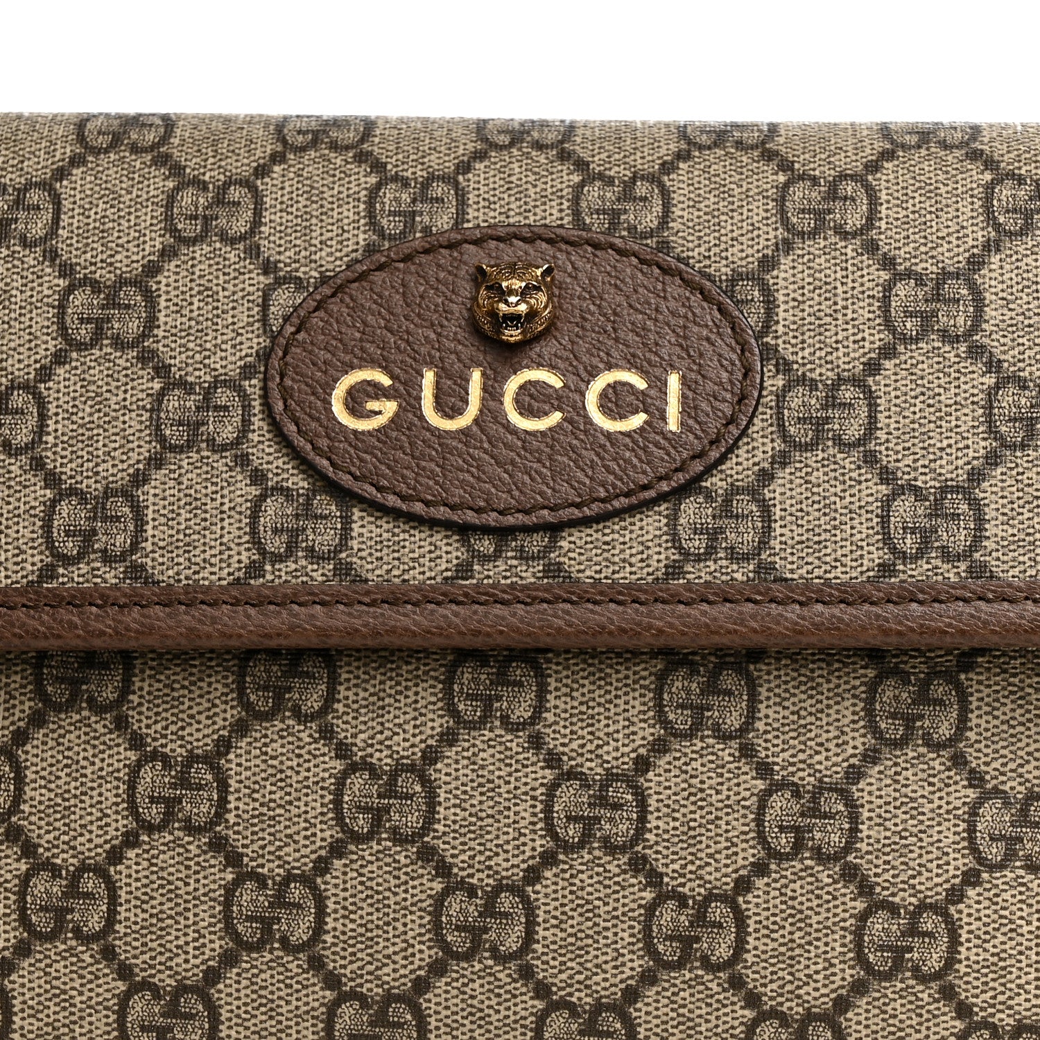 Gucci GG Supreme Monogram Neo Vintage Web Belt Bag Brown 9 of 11
