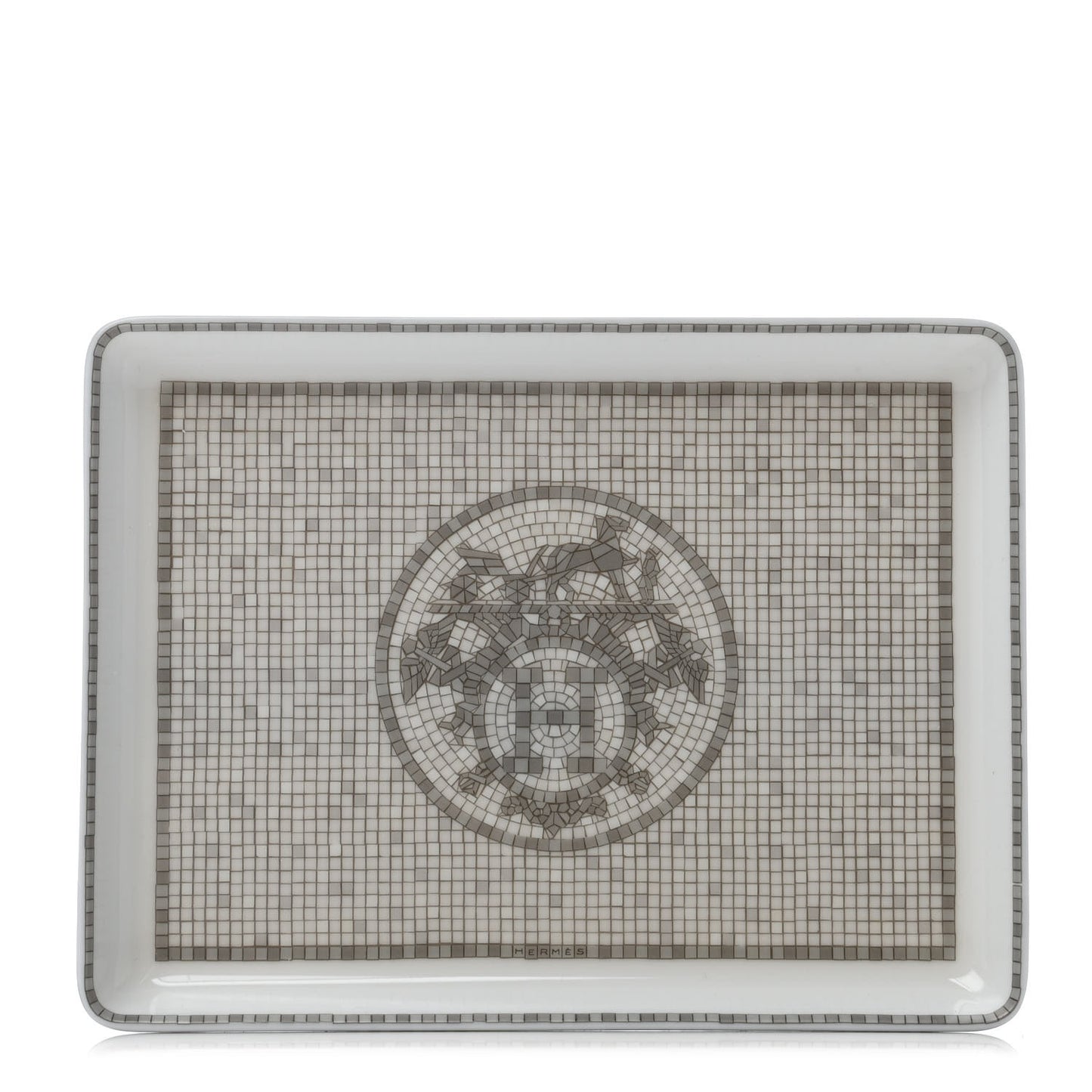 Porcelain Mosaique Au 24 Sushi Plate Platine