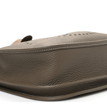 Hermes Taurillon Clemence EVELYNE III PM Etoupe 9 of 11