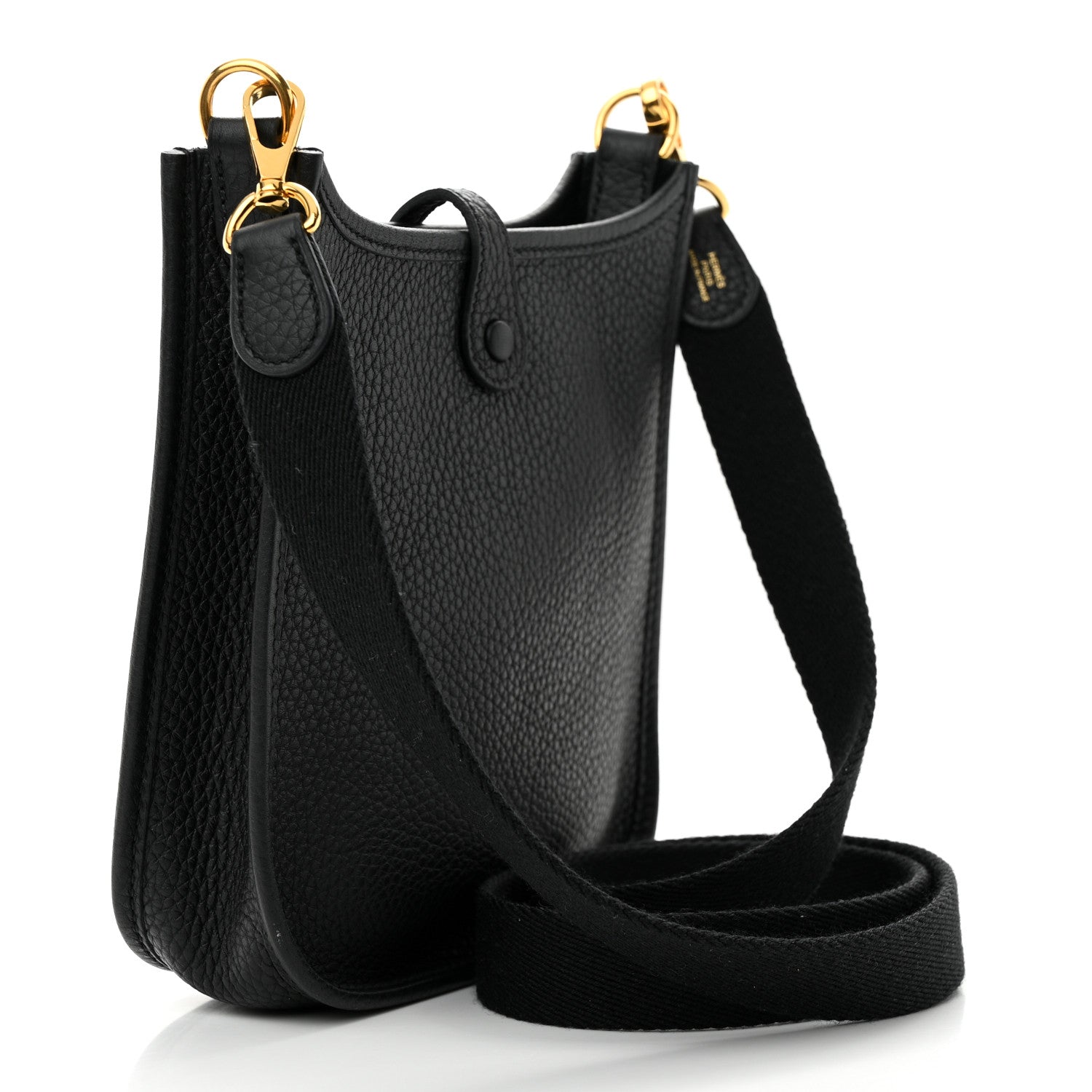 Hermes Taurillon Clemence Evelyne TPM Black 3 of 11