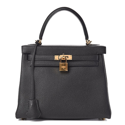 Hermes Togo Kelly Retourne 25 Black 1 of 42