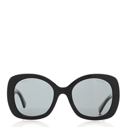 Chanel Acetate Sunglasses 71414 Black White 2 of 10
