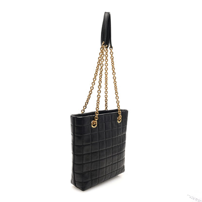 Saint Laurent Lambskin Carre Quilted Mini Shopping Bag Black 3 of 9