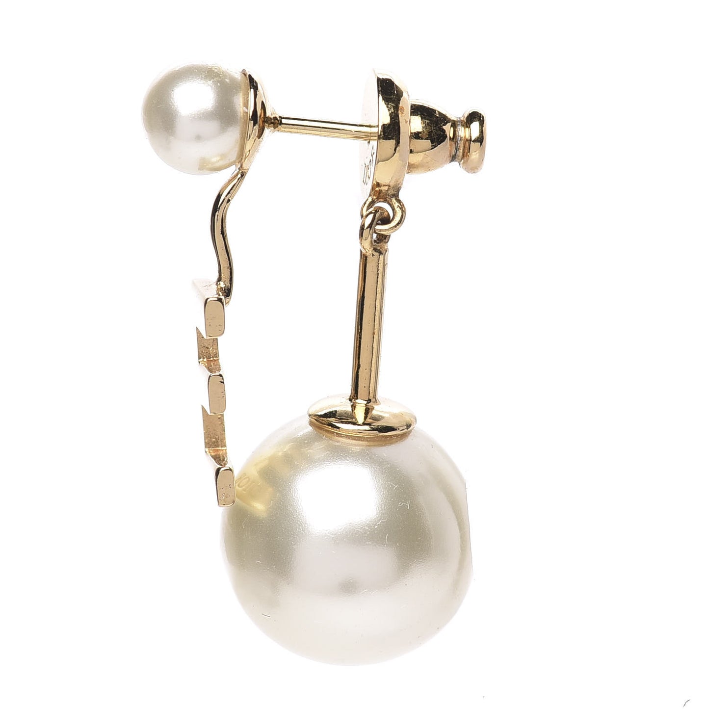 Pearl My ABCDior E Tribale Earring Gold