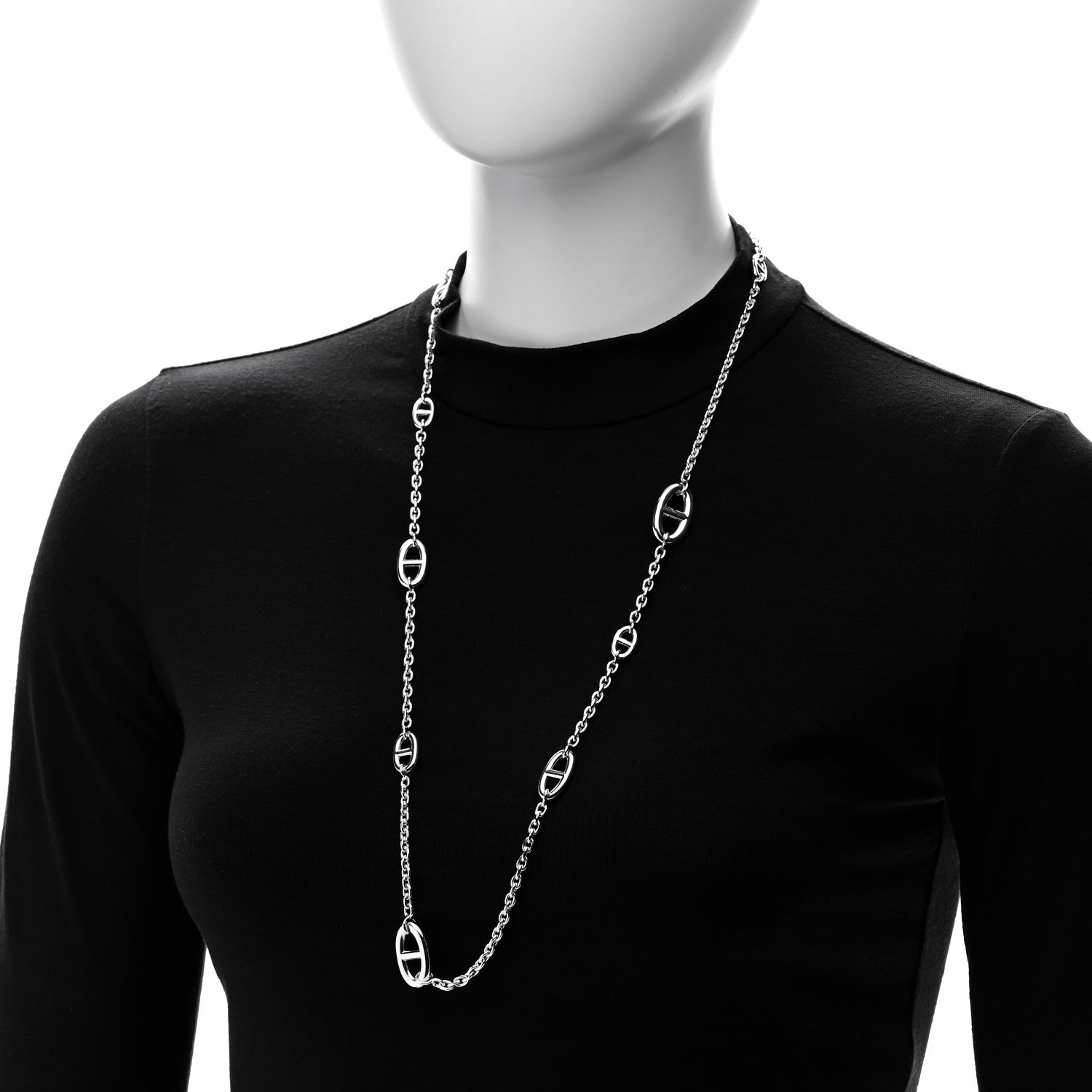 Hermes Sterling Silver Farandole Necklace 80 2 of 6