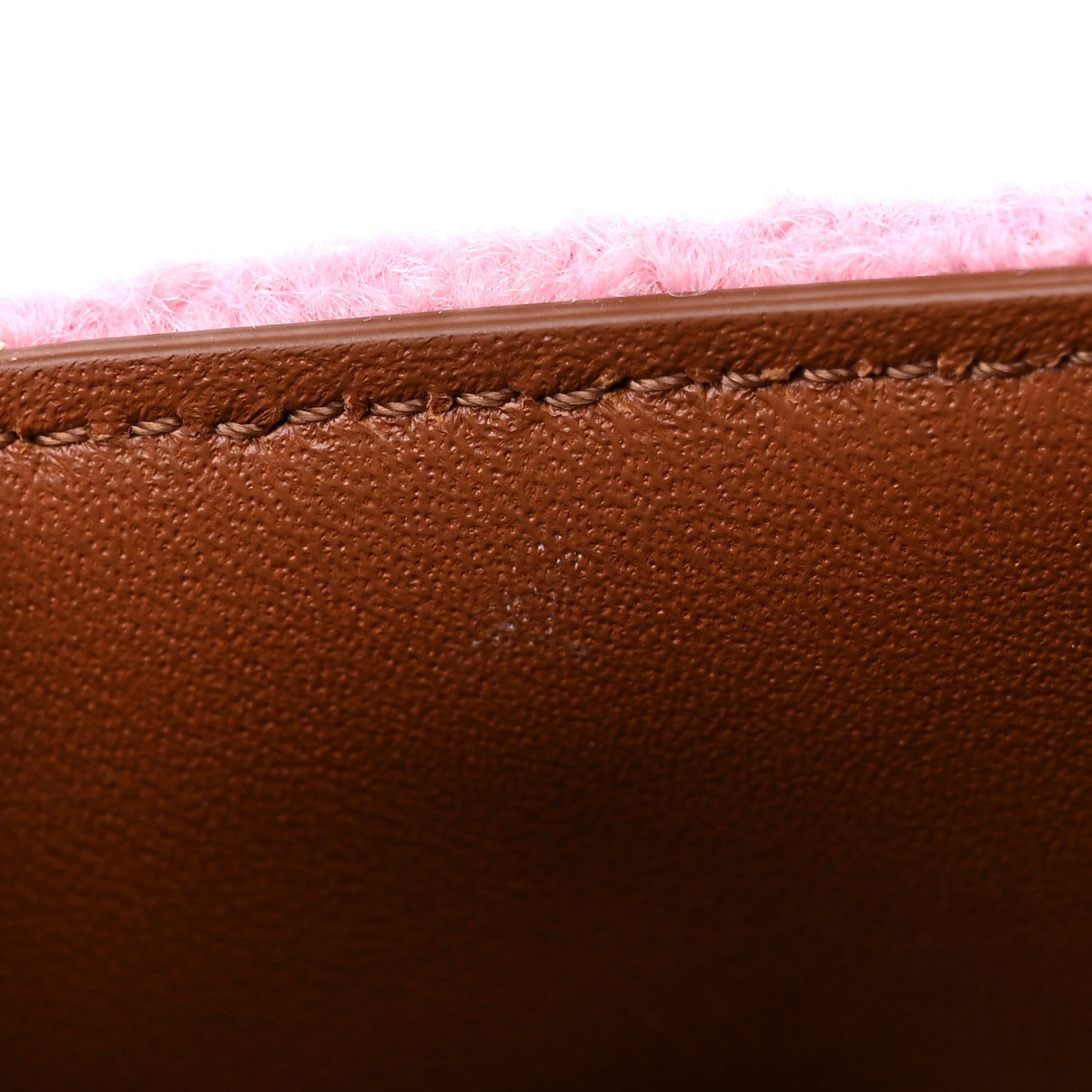 Tweed Triomphe Chain Shoulder Bag Pink