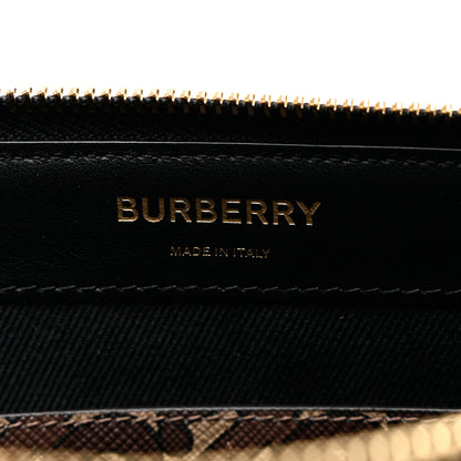 Burberry E-Canvas Monogram Stripe Zip Pouch Bridle Brown 6 of 6