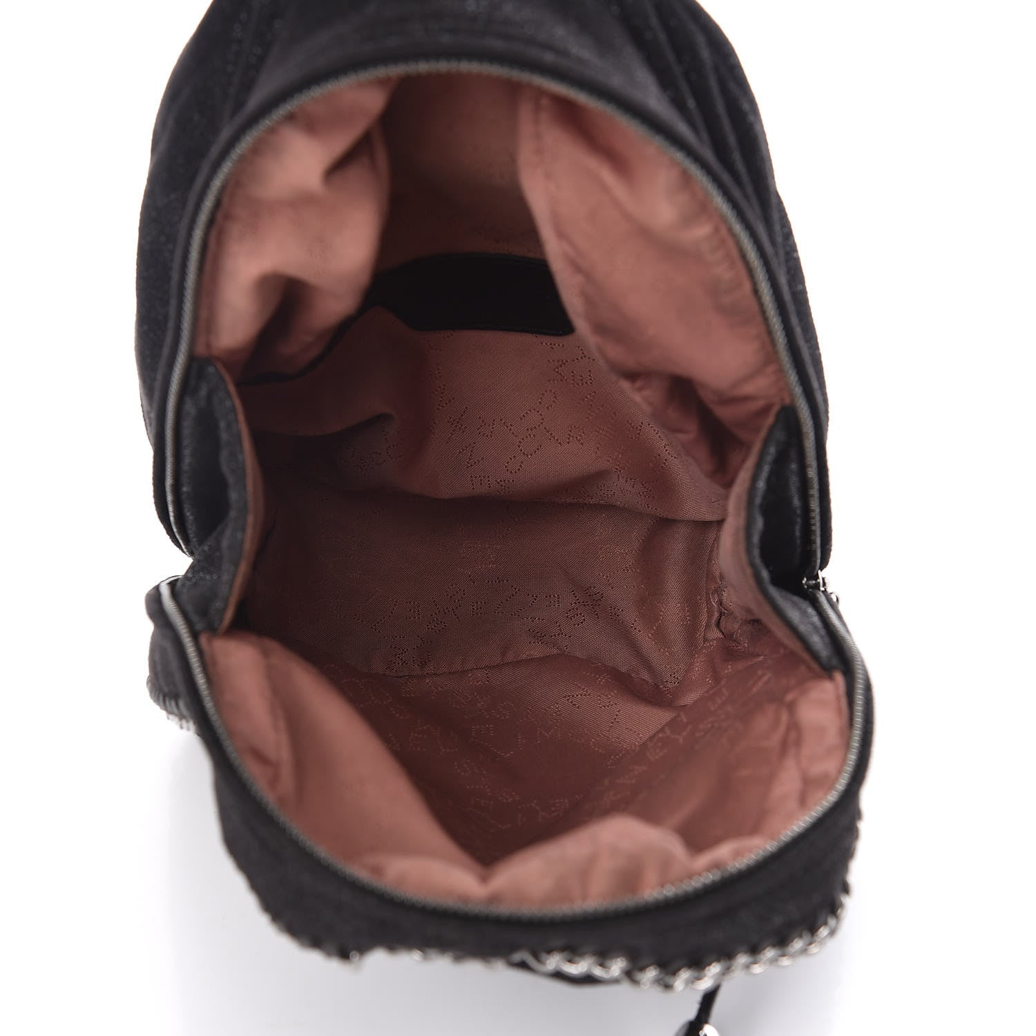 Stella McCartney Shaggy Deer Mini Falabella Backpack Black 5 of 8