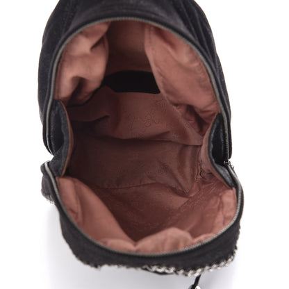 Stella McCartney Shaggy Deer Mini Falabella Backpack Black 5 of 8