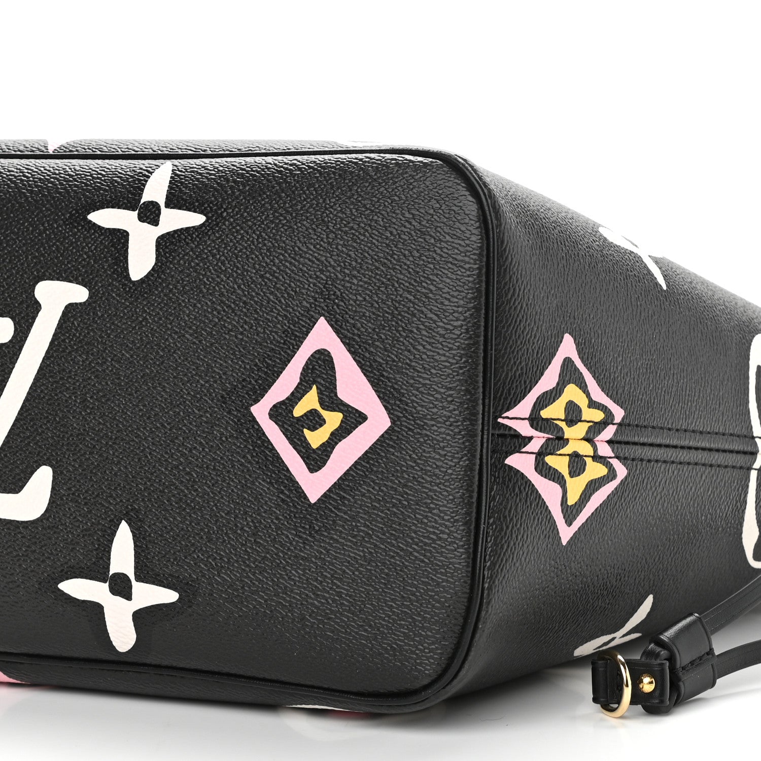 Louis Vuitton Monogram Giant Wild At Heart Neverfull MM Black 9 of 10