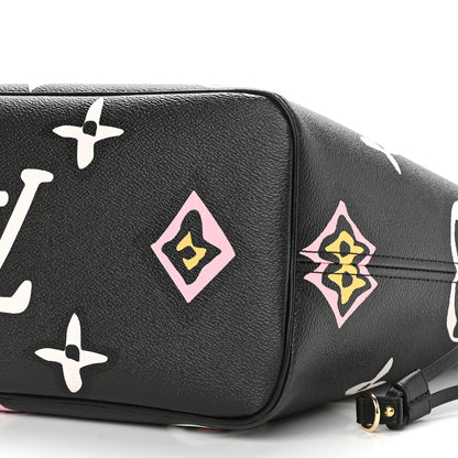 Louis Vuitton Monogram Giant Wild At Heart Neverfull MM Black 9 of 10