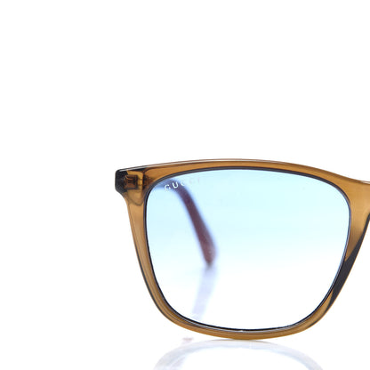 Gucci Acetate Square Frame Sunglasses GG0404S Brown 8 of 9