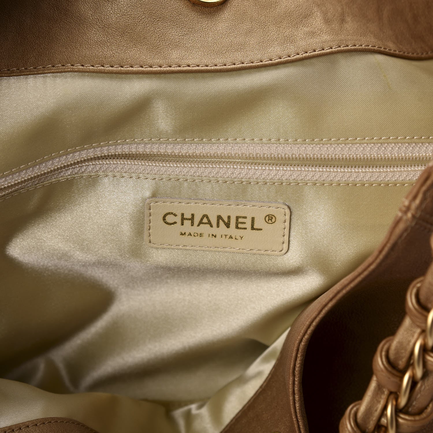 Chanel Metallic Calfskin Baby Coco Cabas Gold 7 of 11