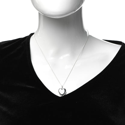 Tiffany Sterling Silver Heart Locket Pendant Necklace 2 of 6