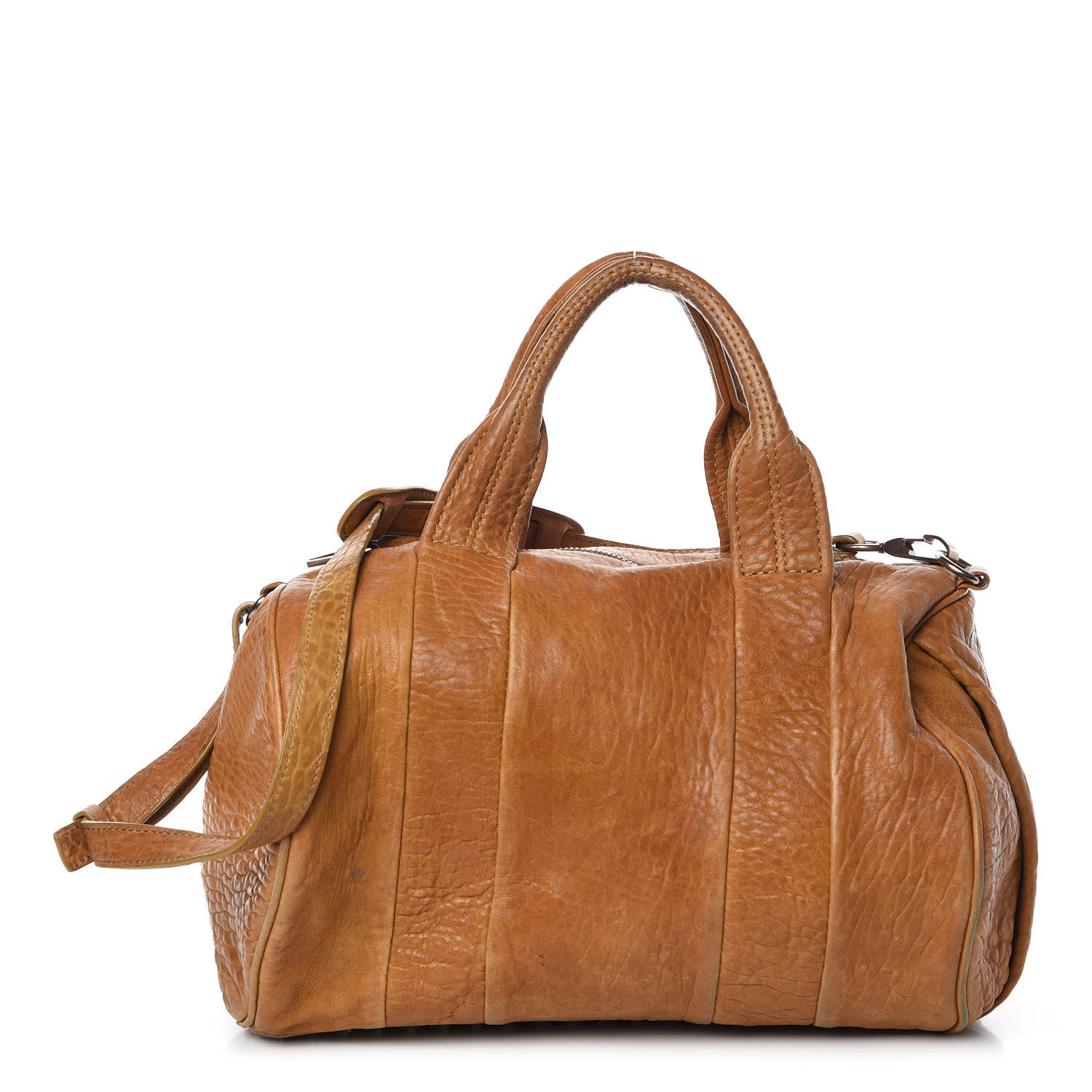 Alexander Wang Pebbled Lambskin Rocco Duffel Mustard 1 of 14
