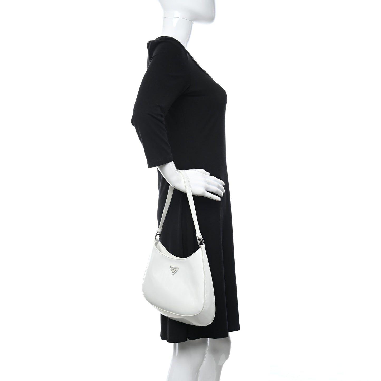 Spazzolato Cleo Shoulder Bag White