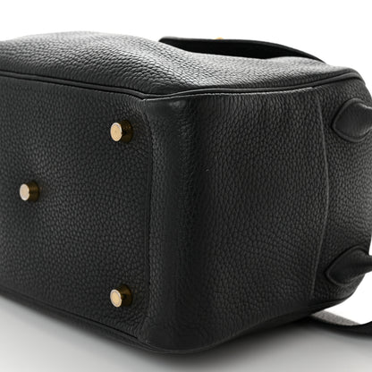 Hermes Taurillon Clemence Lindy 26 Black 12 of 12