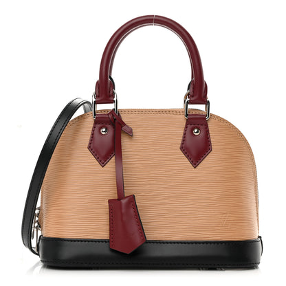 Louis Vuitton Epi Tri-Color Alma BB Vanilla Fuchsia Black 1 of 14