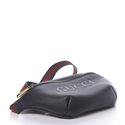 Gucci Grained Calfskin Small Logo Belt Bag Black 4 of 11