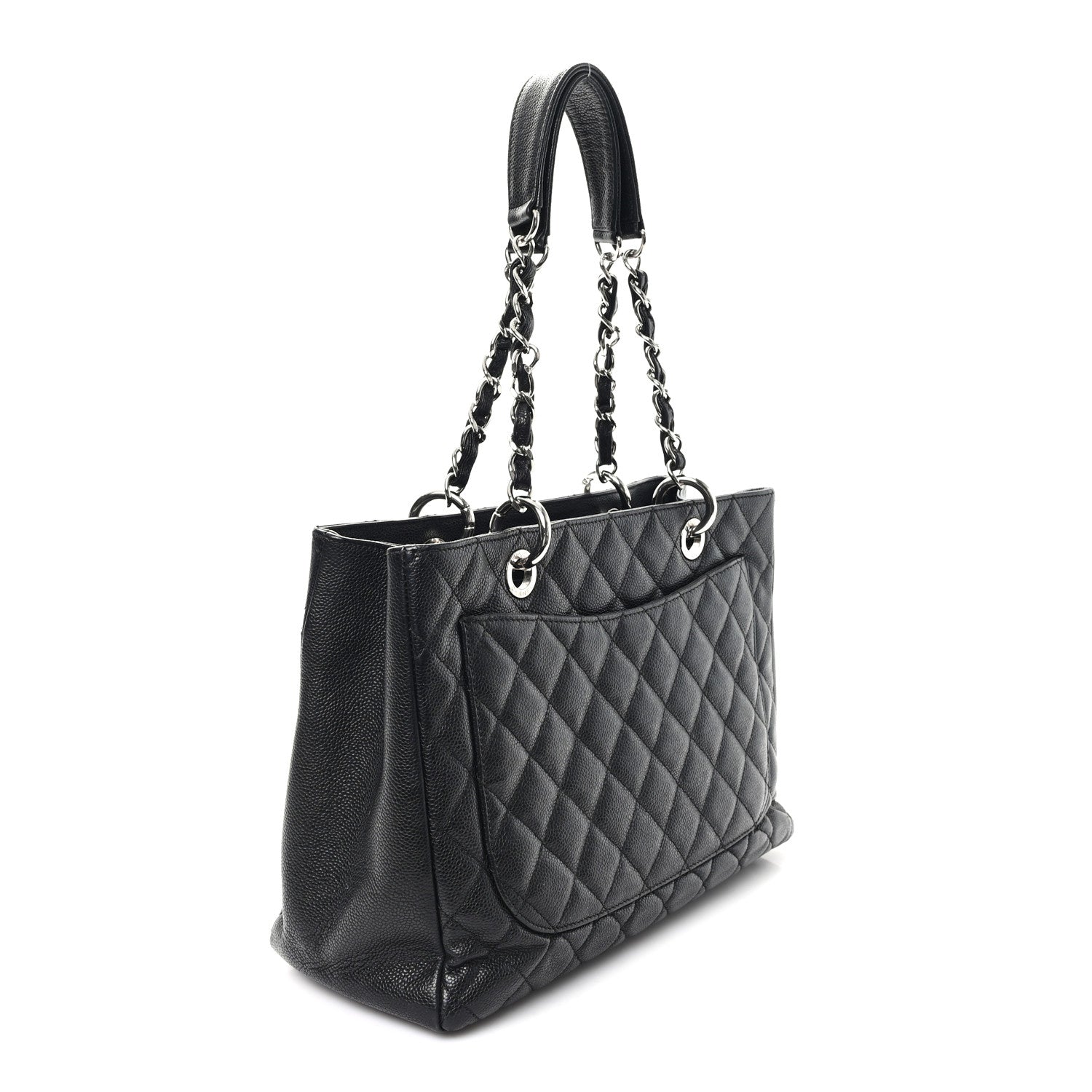 Chanel Caviar Quilted Grand Shopping Tote GST Black 3 of 11