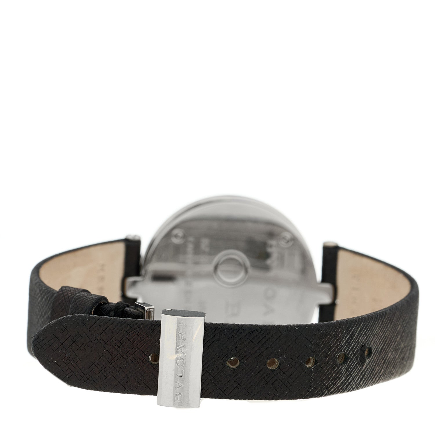 Bulgari Stainless Steel Calfskin Diamond Blue Mother of Pearl 30mm B.Zero1 Quartz Watch 3 of 4