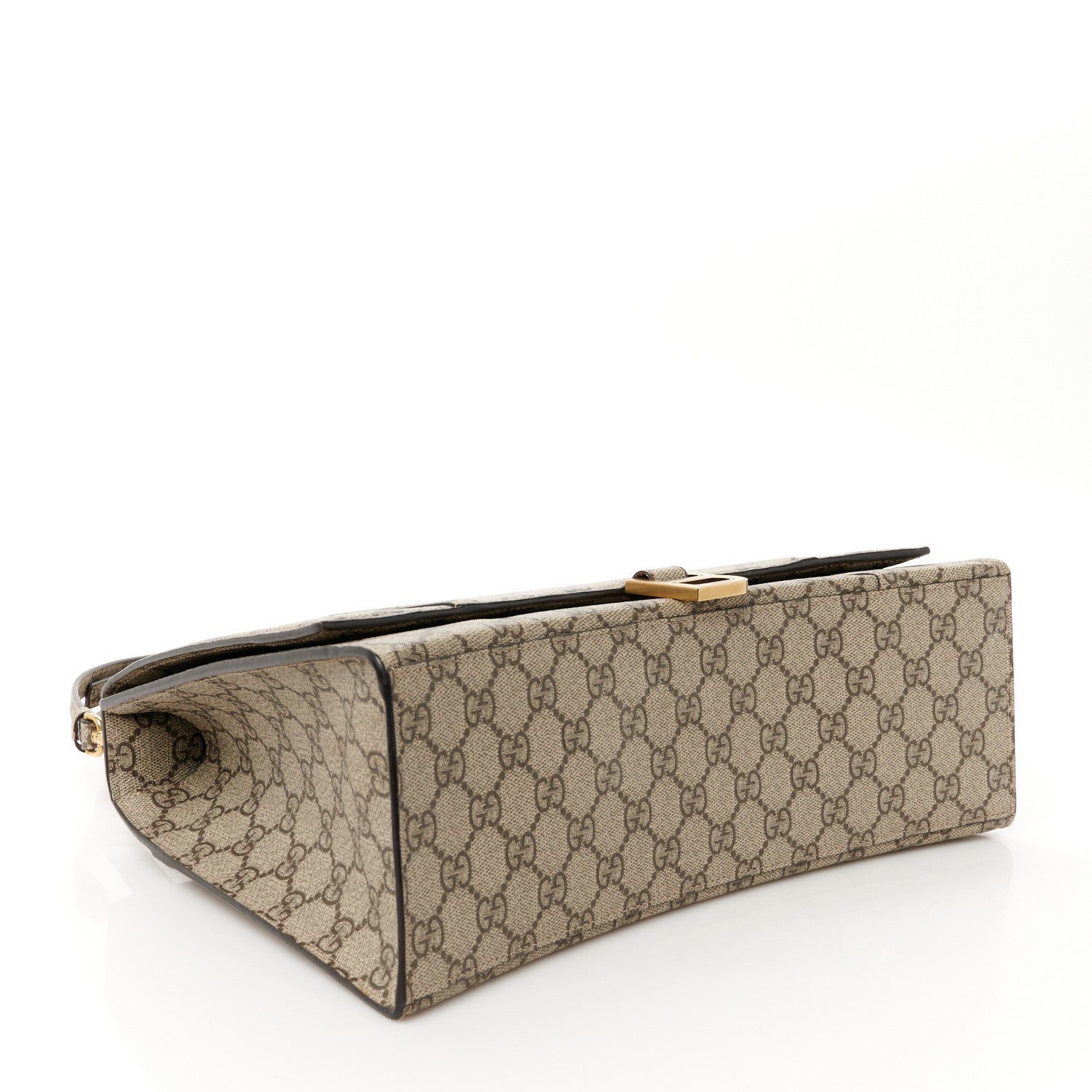 Balenciaga X GUCCI GG Supreme Monogram Medium Hourglass Top Handle Bag Beige Ebony 4 of 11