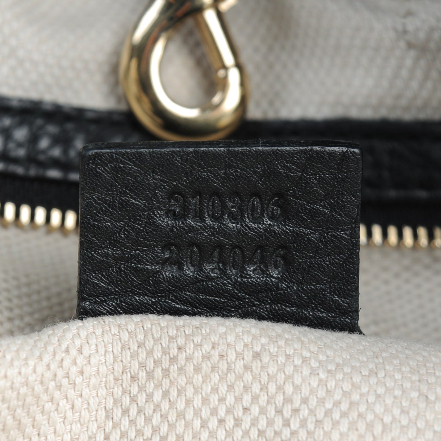 Pebbled Calfskin Large Soho Chain Shoulder Bag Black