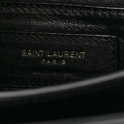 Saint Laurent Calfskin Mini Classic Monogram Cassandra Top Handle Black 6 of 11