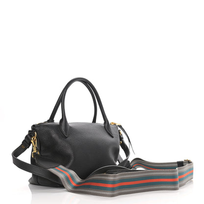 Prada Vitello Daino Tote Black 2 of 8