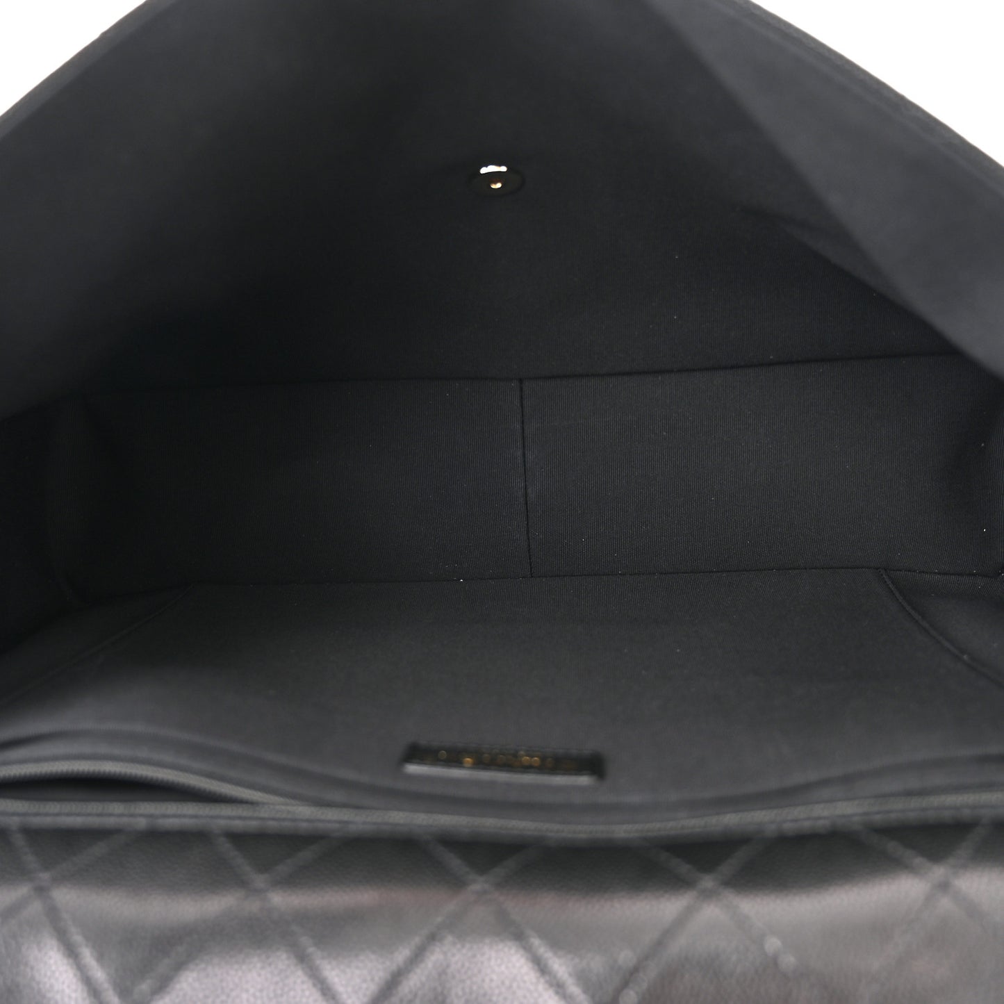 Caviar Quilted XXL Travel Flap Bag Black