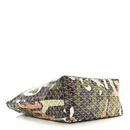 Goyard Goyardine Saint Louis Lettres Camouflage GM Black Green 5 of 11