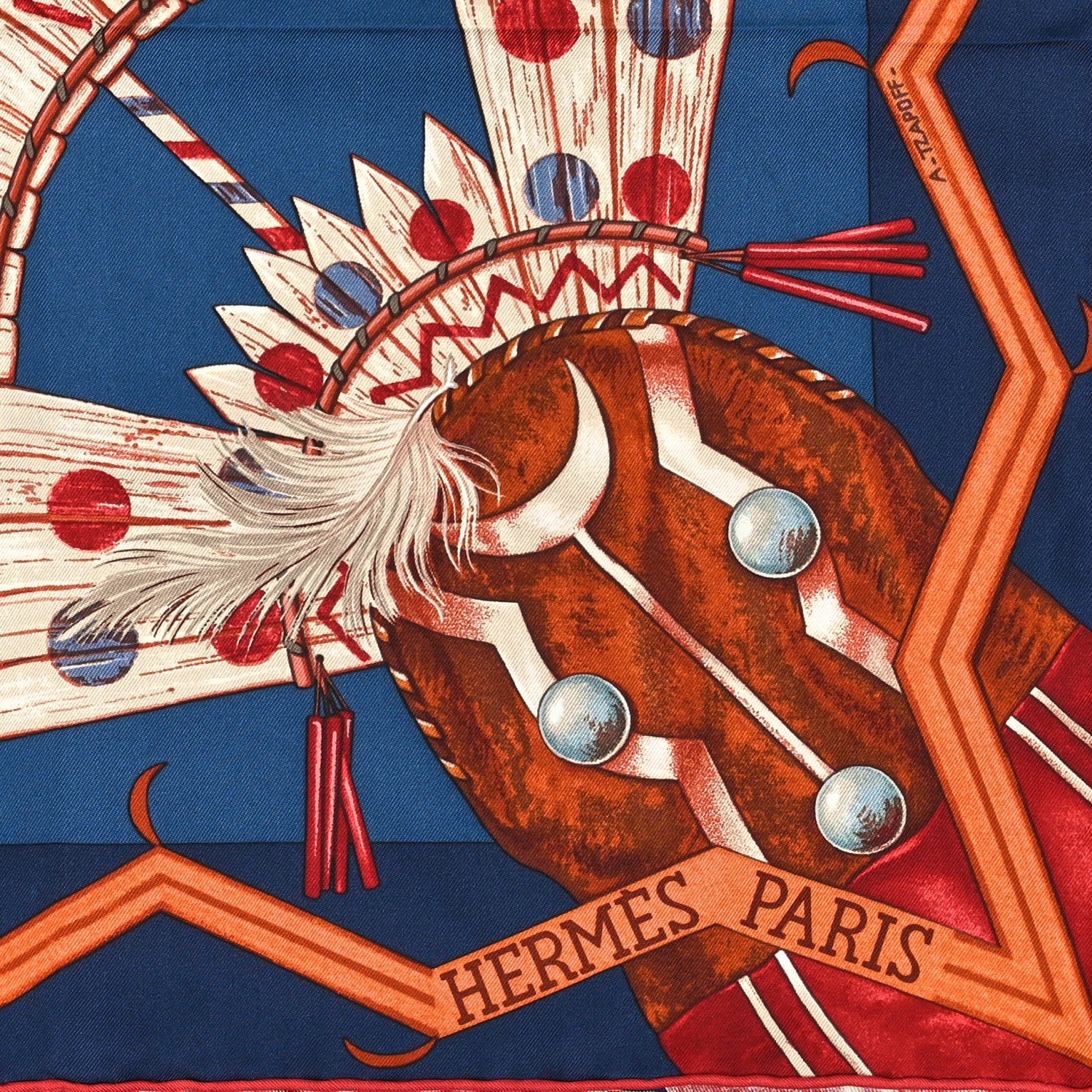 Hermes Silk Cosmogonie Apache Scarf 90 2 of 3