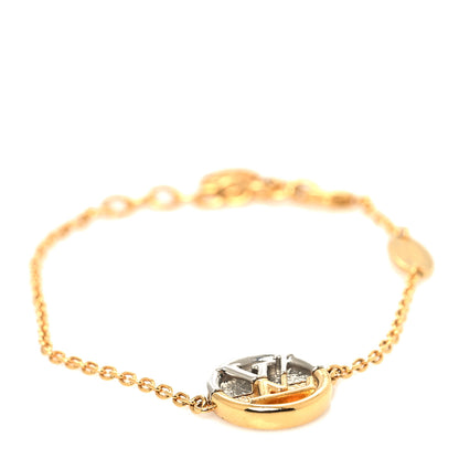 Louis Vuitton Metal L To V Bracelet Gold Silver 1 of 6