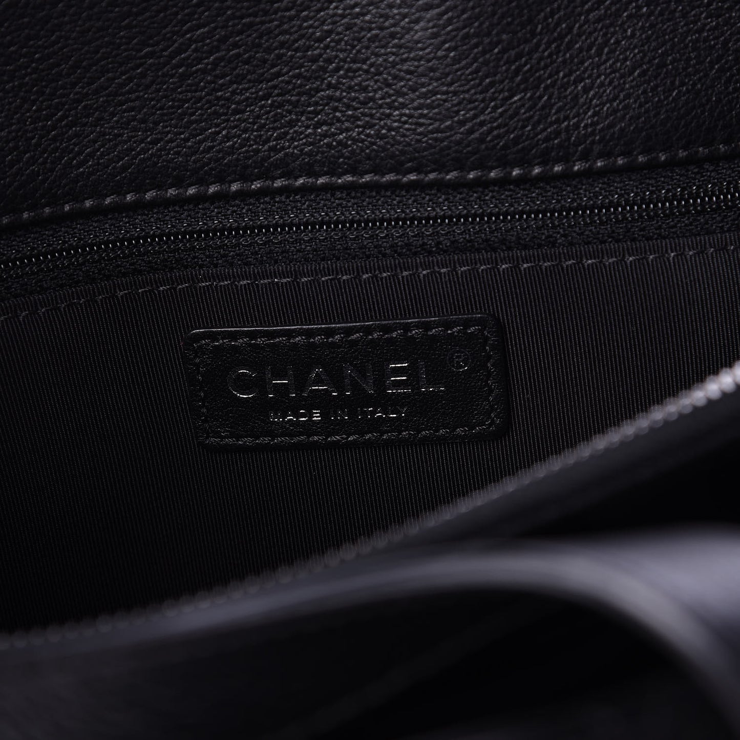 Caviar Quilted Large Casual Pocket Tote Black