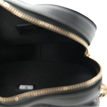 Chanel Lambskin Quilted CC In Love Heart Clutch With Chain Black 5 of 11