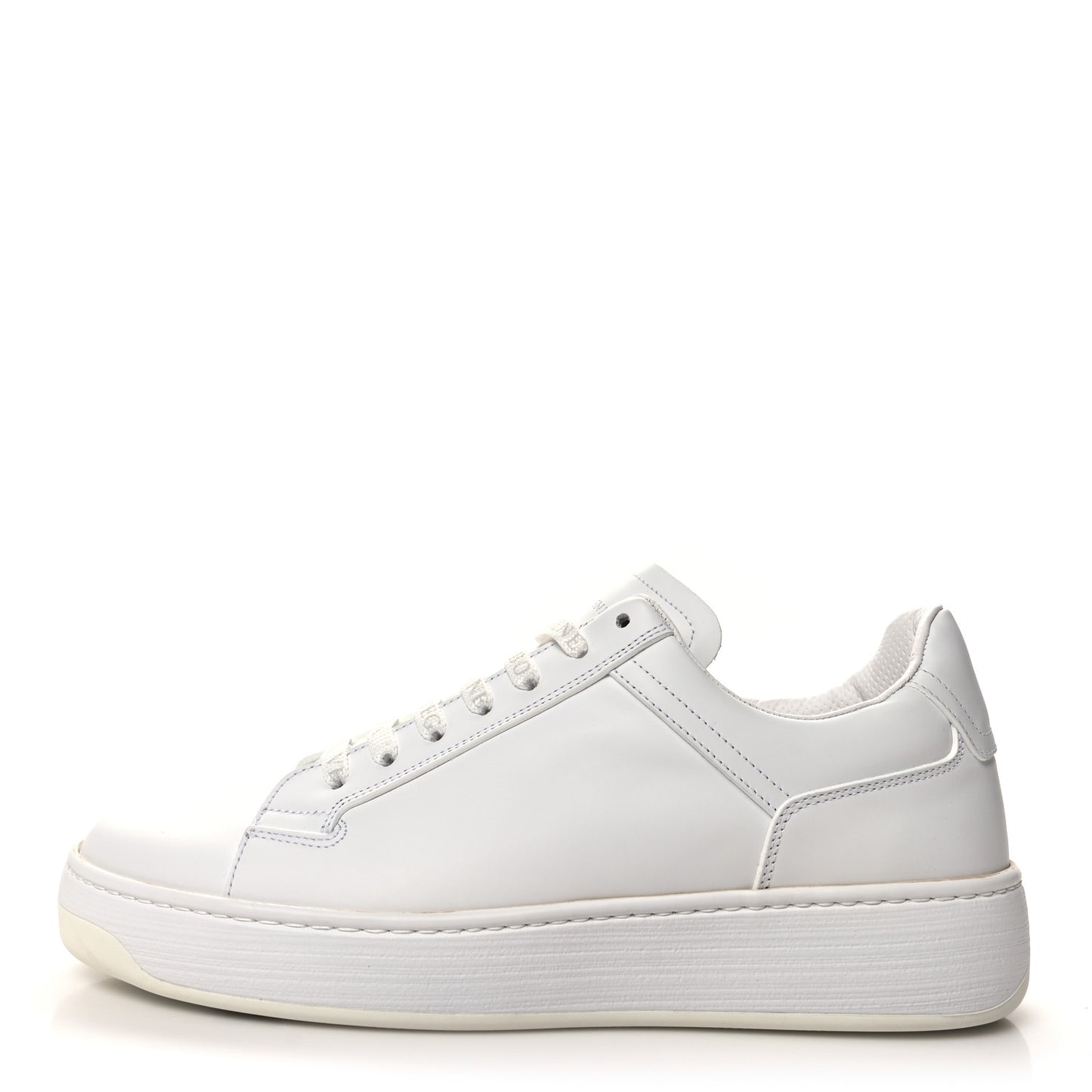 Bolt Calfskin Sneakers 40 Optic White
