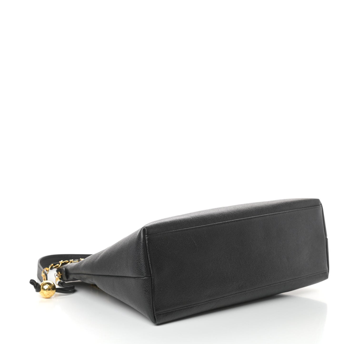 Caviar Large CC Shoulder Bag Black
