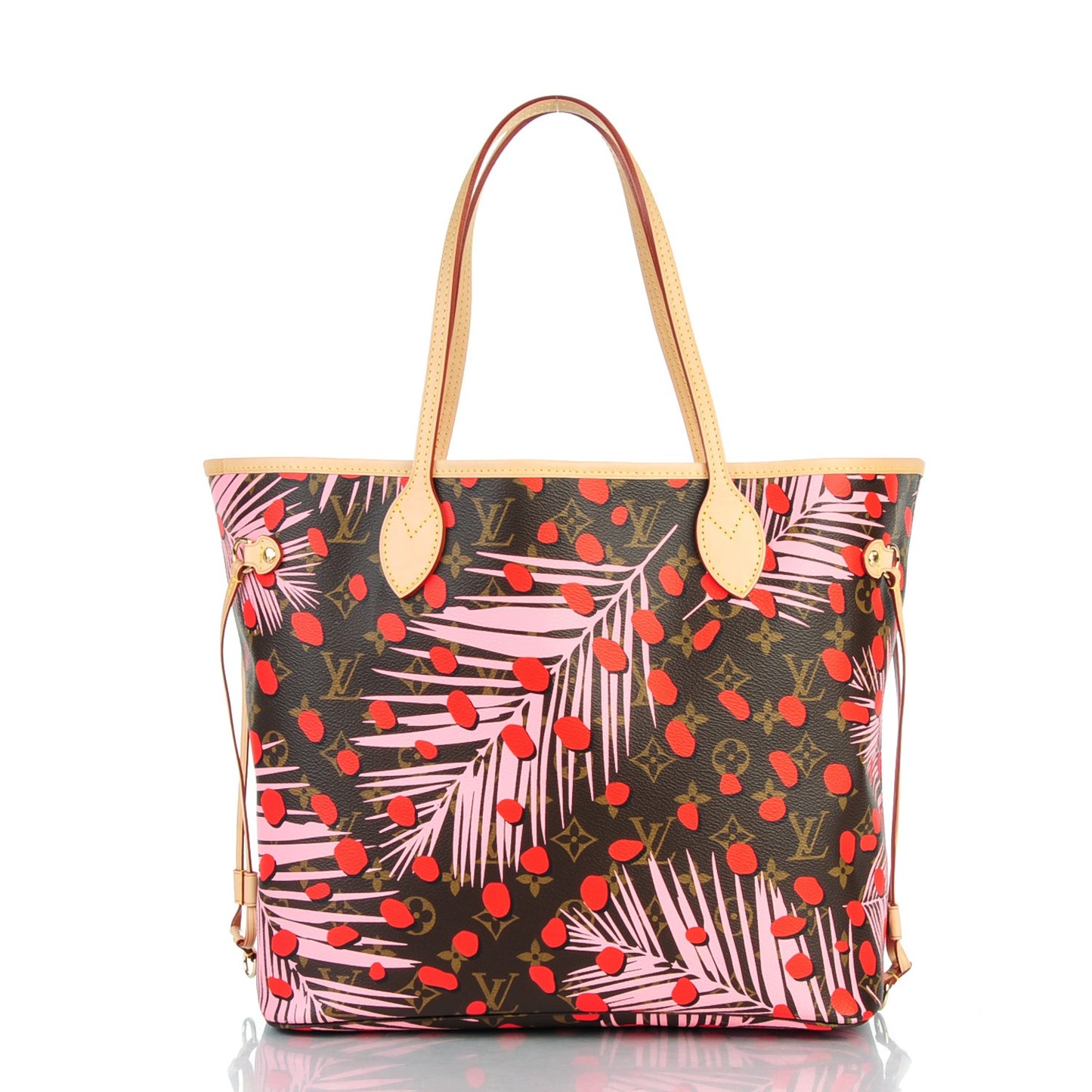 Monogram Jungle Dots Neo Neverfull MM Sugar Pink Poppy